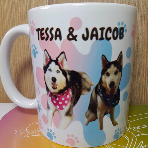 Mug Mascotas Personalizado Doble Vista 1