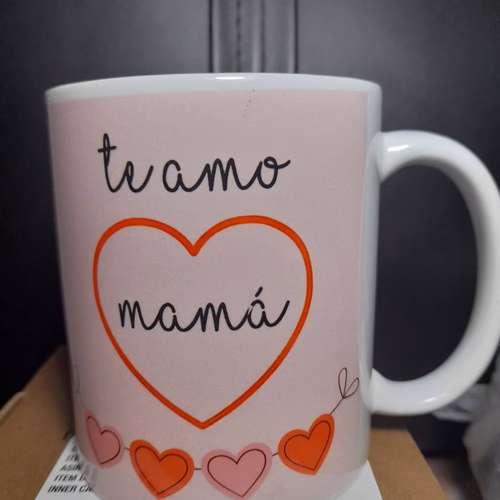 Mug Personalizado "Te Amo Mamá" Vista 2