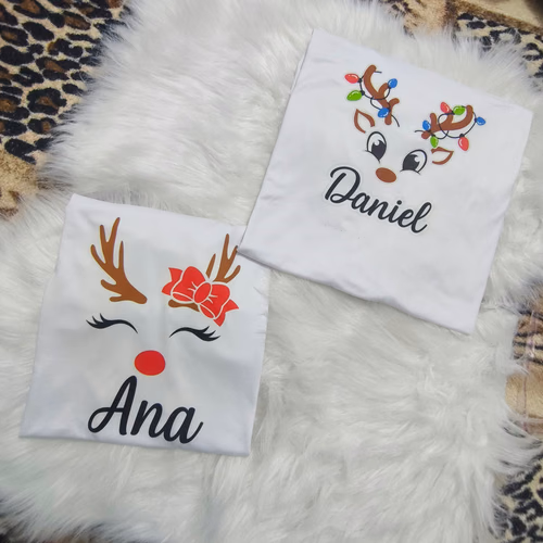 Camisetas Navideñas Familiares Renos Vista 6