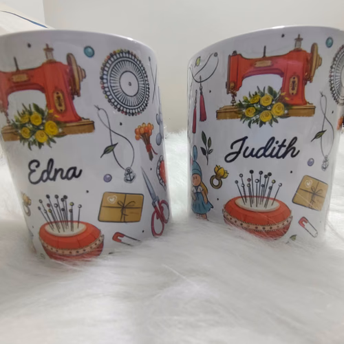 Mugs Temáticos de Costura Personalizados Vista 1